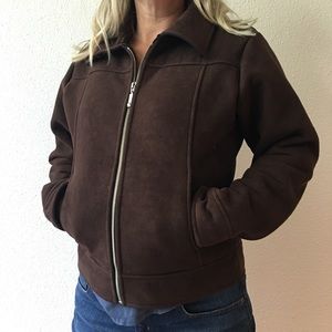 Nils faux suede and shearling coat